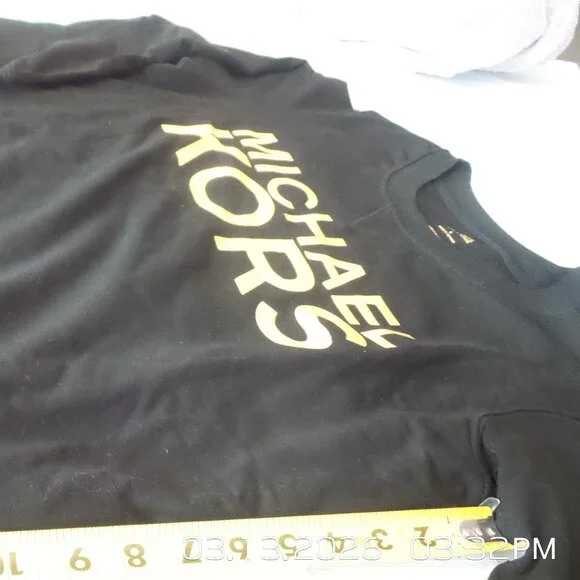 Womens MICHAEL KORS Black Sweatshirt Size Small Like NEW - Picture 6 of 10